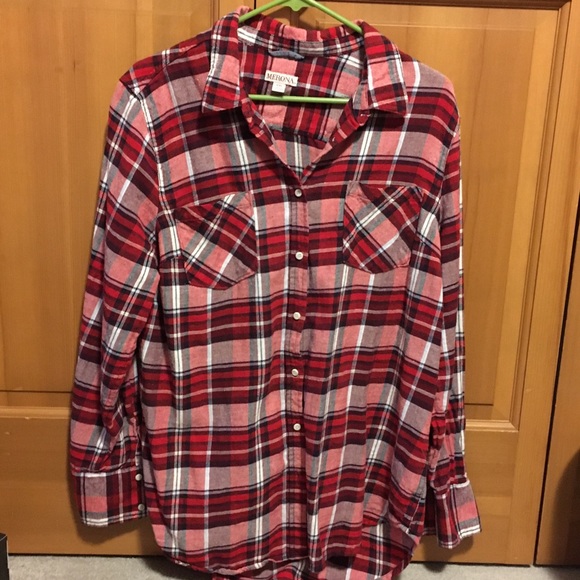NWOT Plaid Merona Button Down Shirt - Picture 1 of 2